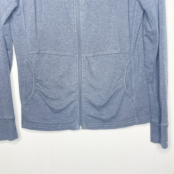 Kenneth Cole Reaction Gray Fitted Full Zip Sweatshirt Jacket Women's Size Small - Picture 4 of 5